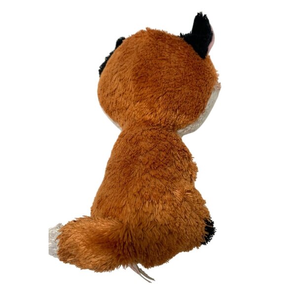 Ty Beanie Boos Slick Fox Plush Stuffed Animal Doll Toy Brown Black white Pink Gl - Picture 3 of 5